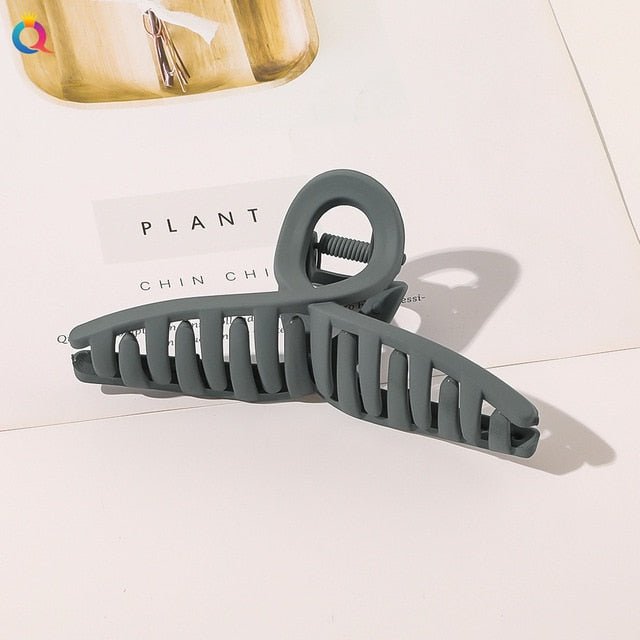 2 Styles Frosted Matte Hair Claw Clip