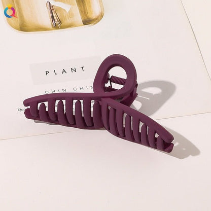 2 Styles Frosted Matte Hair Claw Clip