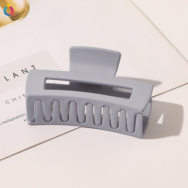 2 Styles Frosted Matte Hair Claw Clip