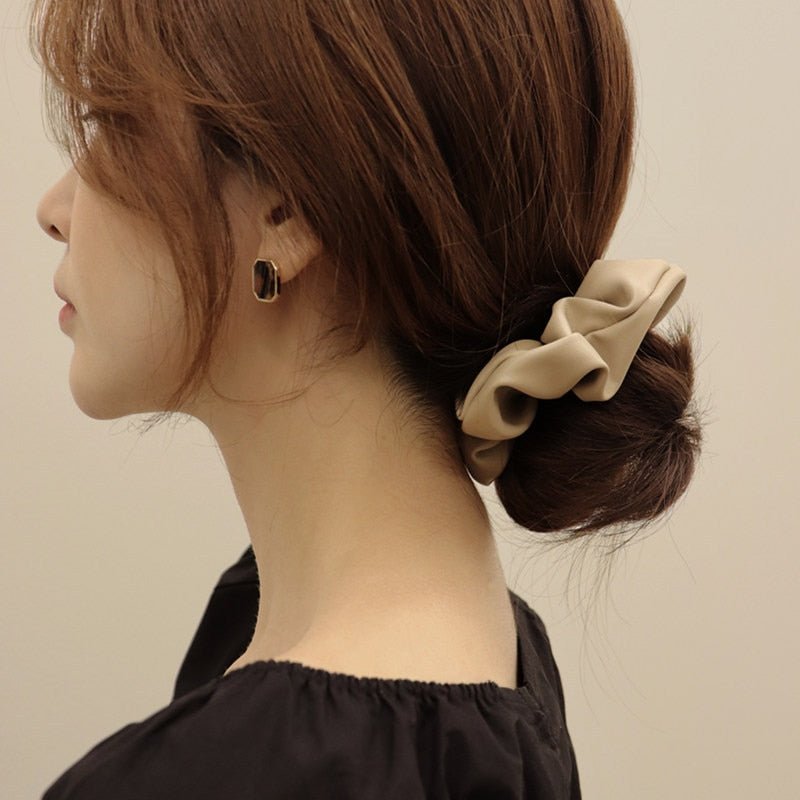 Imitation Leather Hair Tie Ring - Hair Accessories