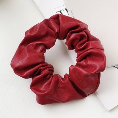 Imitation Leather Hair Tie Ring - Hair Accessories