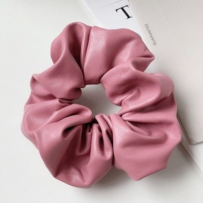 Imitation Leather Hair Tie Ring - Hair Accessories