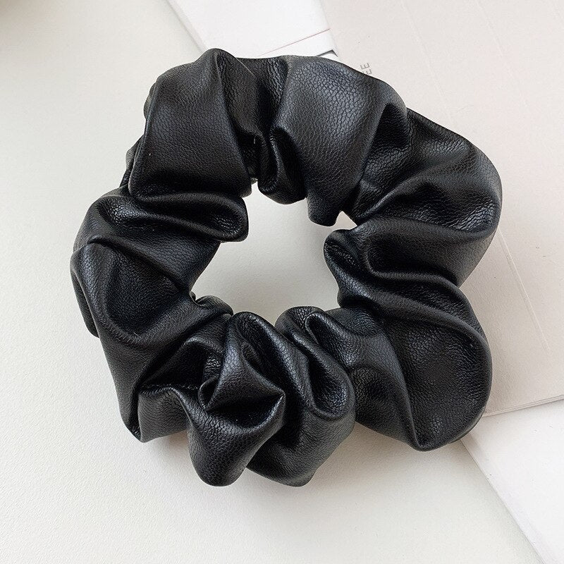 Imitation Leather Hair Tie Ring - Hair Accessories