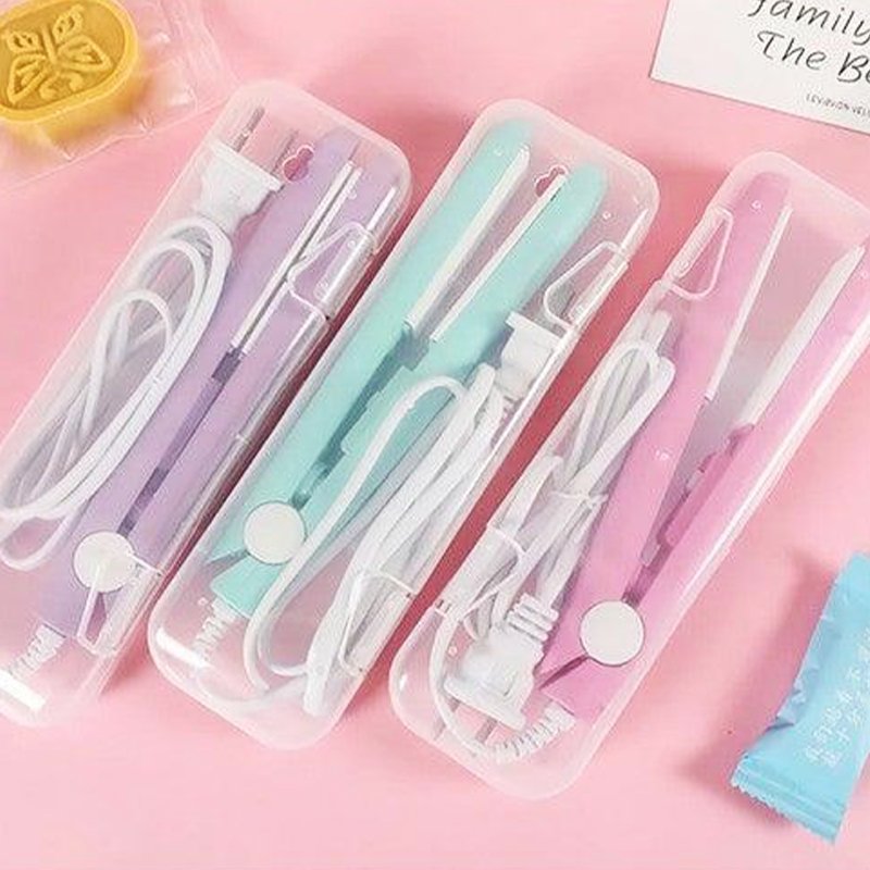 Mini Ceramic Hair Straightener & Curler