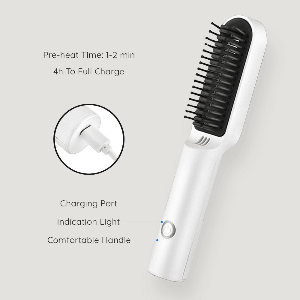 Wireless Heated Hair Combing Brush - Ariella